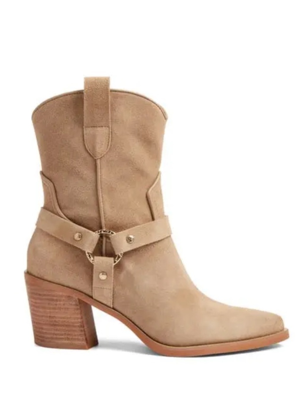 Dolce Vita Kenzen Western Harness Suede Boots New! - Picture 5 of 13